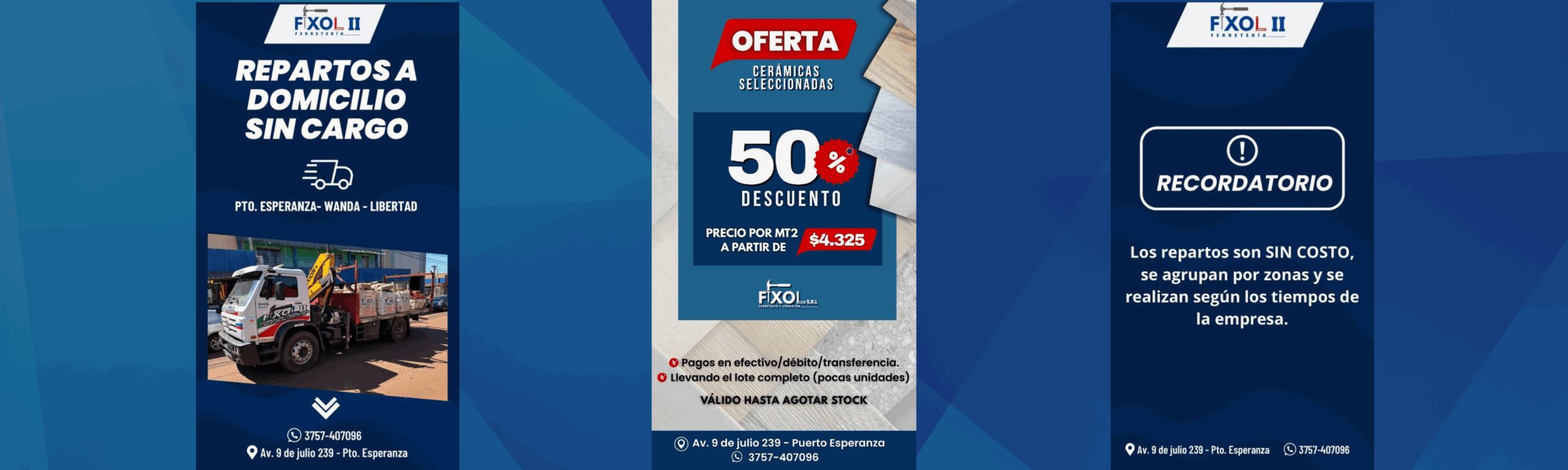 banner fixol oferta ceramicas